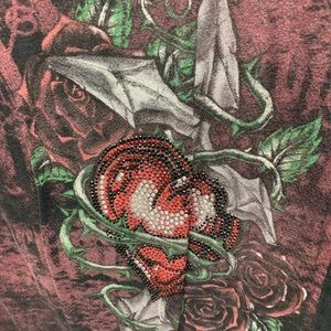 Vintage sinful buckle shirt!!